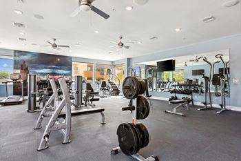 Fully equipped 24-hour fitness center